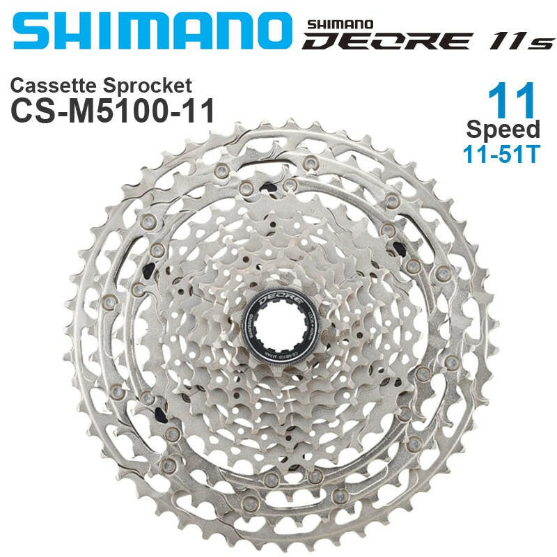 Shimano Deore CS M5100 11 Speed Cassette Sprocke Freewheel for Mountain Bike MTB CS-M5100 11-51T 11S 42T Bicycle 11V-WAYBIKER