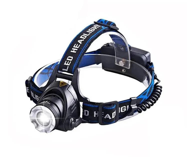 New Upgrade 30W LED Powerful Headlamp Type-c Rechargeable Head Flashlight L2 Led Zoom 2000m Headlight Fishing Long Shot Lanterns-WAYBIKER