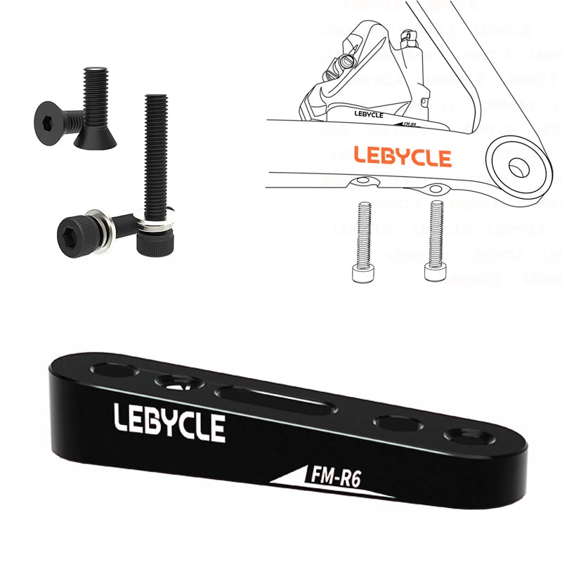Lebycle Road bike Disc Brake Flat Mount Adapter Ultralight Bracket Disc Brake Adaptor For 140 160mm-WAYBIKER