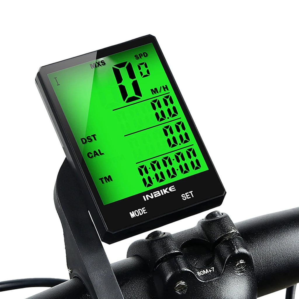 2.8 inch Bike Wireless Computer Multifunction Rainproof Riding Bicycle Odometer Cycling Speedometer Stopwatch Backlight Display-WAYBIKER