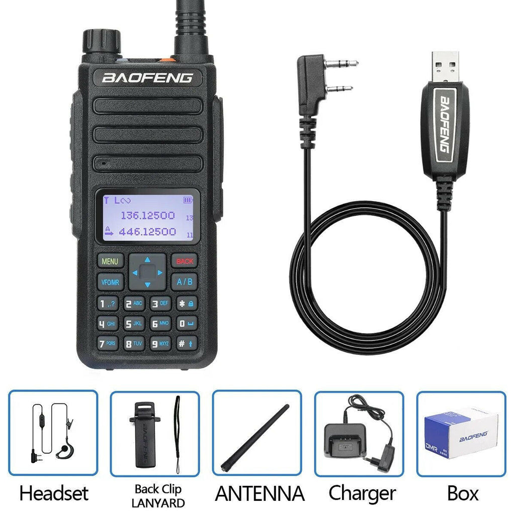 Baofeng DR-1801 Long Range Dual Band DMR Digital/Analog Walkie Talkie Tier 1&2 tier II Dual Time Slot Upgrade Of DM-1801 Radio-WAYBIKER