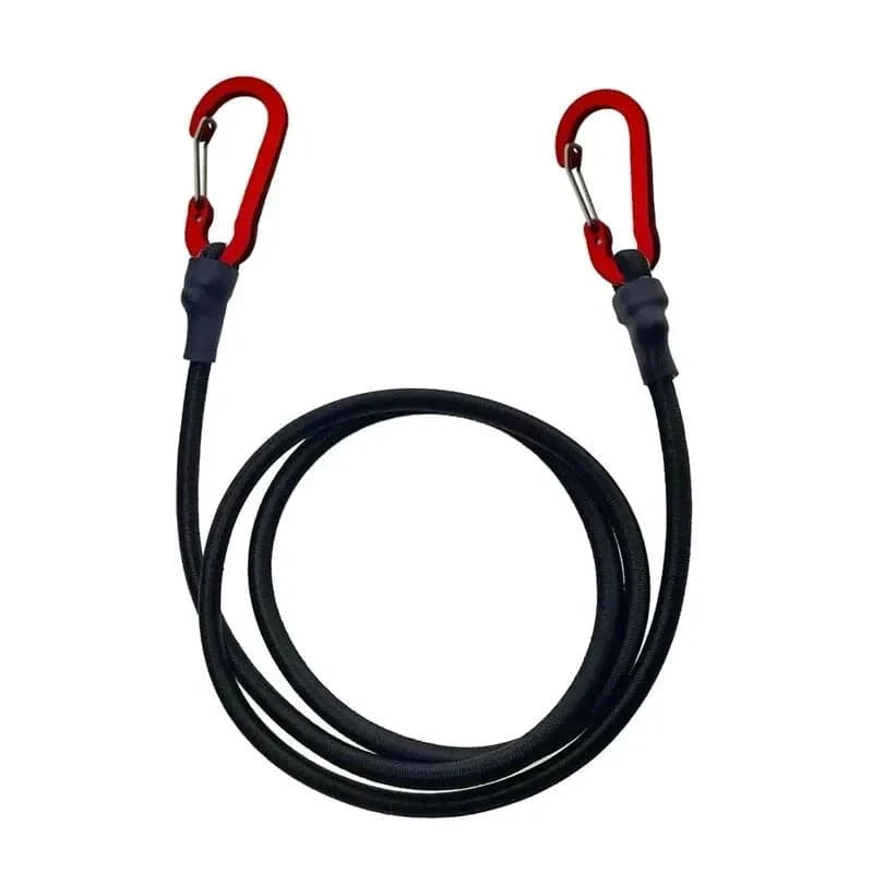 Heavy Duty Bungee Cord Elastic Tie Strap String Carabiner Hooks Kayak Cycling Luggage Packing Ropes Camping Accessories-WAYBIKER