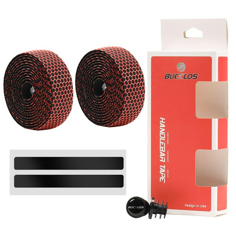 BUCKLOS Road Bike Handlebar Tape Anti Slip Silica Gel Handlebar Tape Shock Absorption Cycling Bar Tape Bicycle Accessories-WAYBIKER
