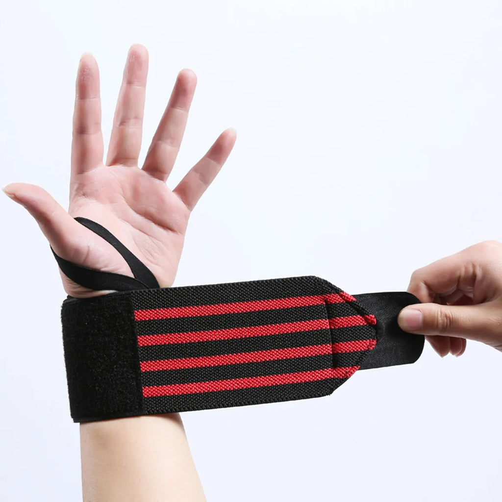 AOLIKES 1PCS Wristband Wrist Wrap Elastic Breathable Adjustable Weight Lifting Powerlifting Gloves Bandage Wrist Support Fitness-WAYBIKER