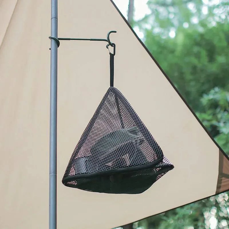 Drying Net Triangle Drying Hanging Mesh Storage Net Tent Food Dryer Net Outdoor Camping Organizer Mesh Storage For Foods Clothes-WAYBIKER