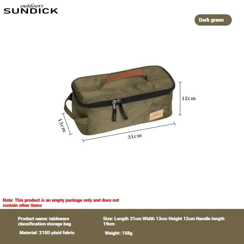 SUNDICK Outdoor Picnic Tableware Cups And Utensils Storage Bag Stove Head Gas Cylinder Storage Bag Handheld Sorting Bag-WAYBIKER