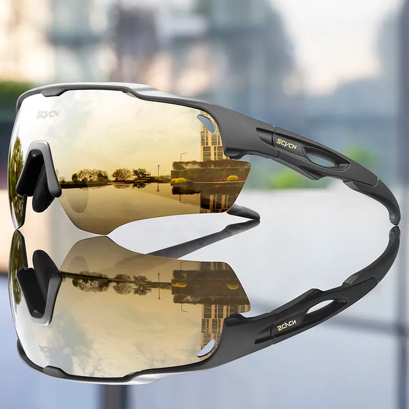 SCVCN Men Women Cycling Glasses Outdoor Bike Sunglasses MTB Road Bicycle Glasses UV400 Goggles Sports Running Hiking Glasses-WAYBIKER
