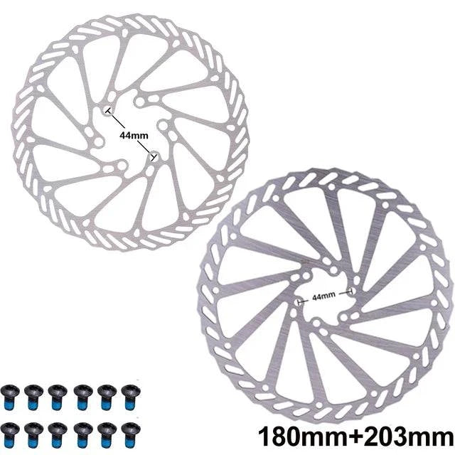 ZTTO Bicycle Brake Rotor 120 140 160 180 203mm 6 in Stainless Steel Hydraulic Brake Rotor MTB Road Bike Disc Brake With T25 Bolt-WAYBIKER