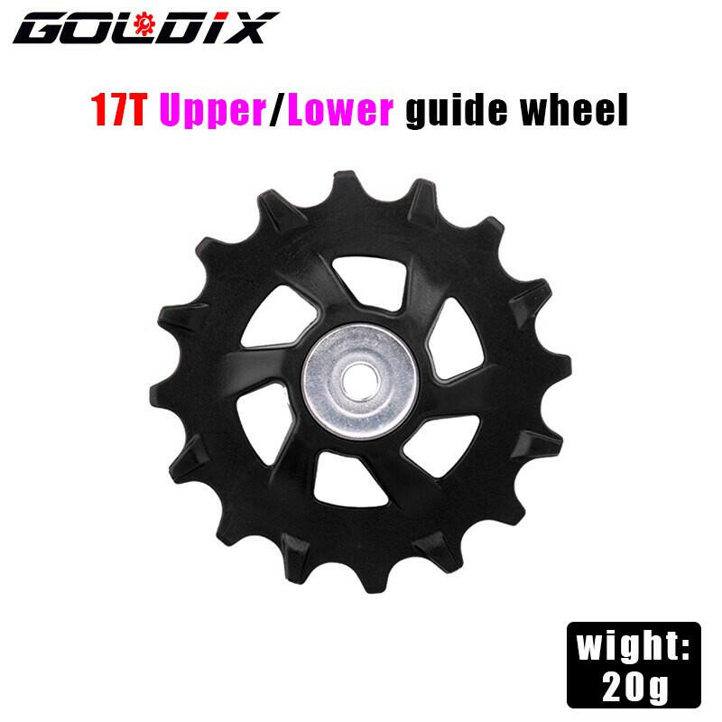 GOLDIX MTB Bicycle Pulley Wheel Nylon Fiber 11T 12T Road Bike Jockey Rear Derailleur Repair Kit for Shimano Sram X01 XX1 GX NX-WAYBIKER