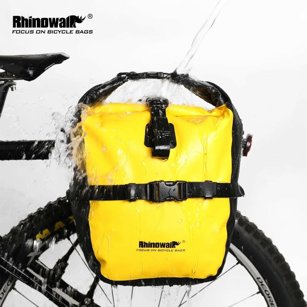 Rhinowalk 20L Bicycle Pannier Bag Bike Waterproof Portable Bike Bag Big storage Trunk Pack Cycling Travel Cycling 1pc-WAYBIKER