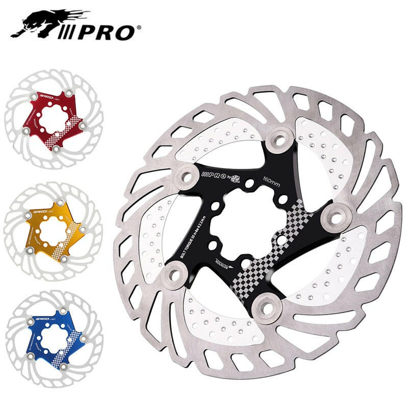 IIIPRO Mountain Bike Bicycle Floating Disc Brake Rotor 6 Bolts 140mm 160mm 180mm 203mm