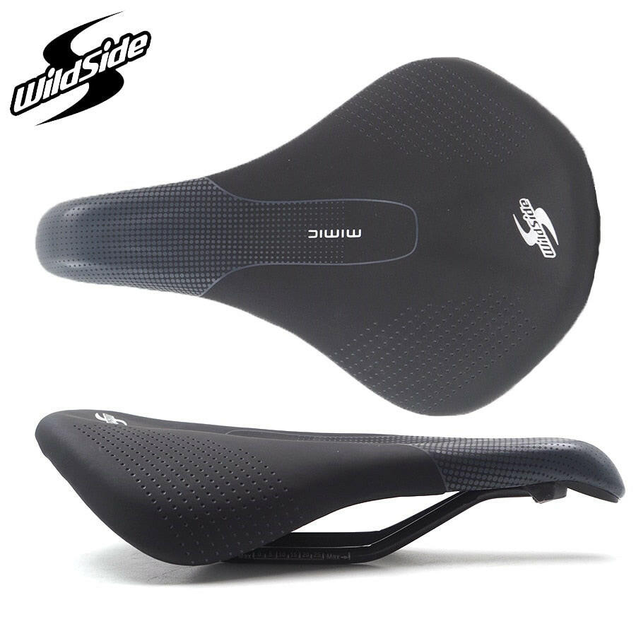 WILDSIDE Mimic Lightweight Bicycle Saddle S Boody Road Bike Saddle Men Women Geometry Comfort Mtb Mountain Bike Wide Racing Seat-WAYBIKER