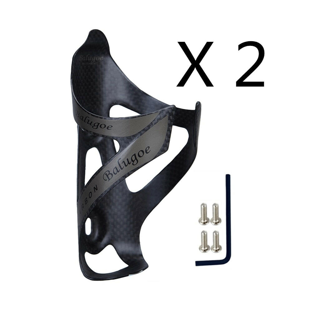 2023 hot BALUGOE Full Carbon Bicycle water bottle cage 24G MTB road Bike bottle holder Ultra light cycle equipment matte / light-WAYBIKER