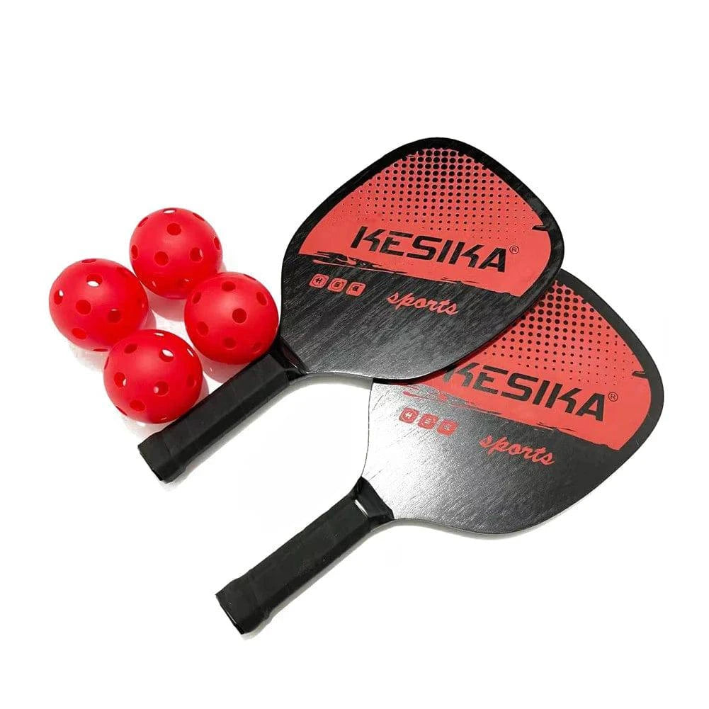 Pickleball Paddle Set Pickleball Rackets Ball Set 2 Rackets & 4 Pickleball Balls with Carrying Bag for Men Women 2022 New-WAYBIKER