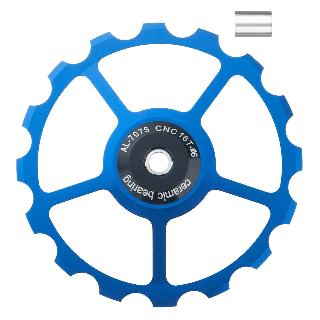 SENSAH MTB Bicycle Rear Derailleur Jockey Wheel Ceramic Bearing Pulley AL7075 CNC Road Bike Guide Roller Idler 11/12/13/14/15T-WAYBIKER