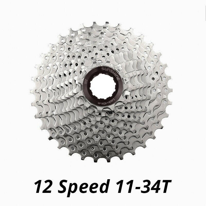 Sunshine 12Speed Freewheel Cassette 11-34T/46T/50T/52T Compatible HG Freehub for MTB Mountain Bicycle 12V M6100 Bike Parts-WAYBIKER