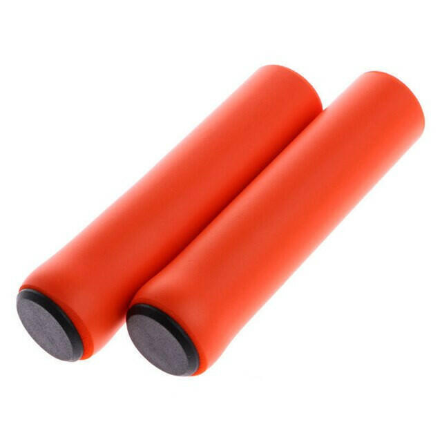 2pcs Soft Silicone Bicycle Handlebar Grips Outdoor MTB Road Bike Sponge Grips Cover Anti-slip Strong Support Grips Cycling Part-WAYBIKER