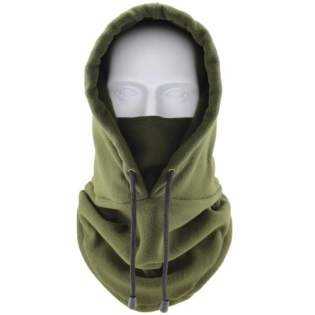 Windproof Hiking Caps Men Warm Fleece Balaclava Face Beanies Ski Bike Motorcycle Cycling Neck Warmer Helmet Hat-WAYBIKER