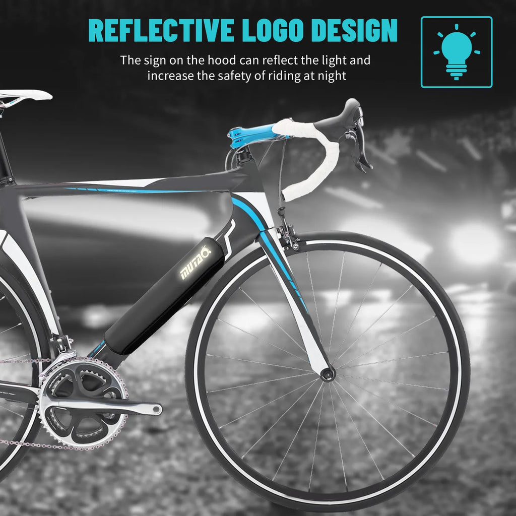E-Bike Battery Protective Cover Bicycle Frame Dustproof Waterproof for Lithium Batteries in Downtube Protection-WAYBIKER