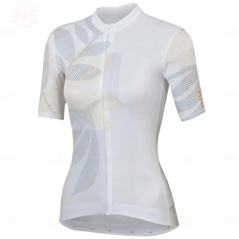 Women Cycling Jersey team Summer Short Sleeve Downhill Bicycle Clothing Ropa Ciclismo Maillot Quick Dry Bike Shirt-WAYBIKER