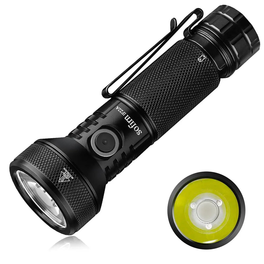 Sofirn IF22A LED Flashlight 21700 USB C 3A SFT40 2100lm 680M Throw Rechargeable Powerful Reverse Charging Torch Outdoor-WAYBIKER