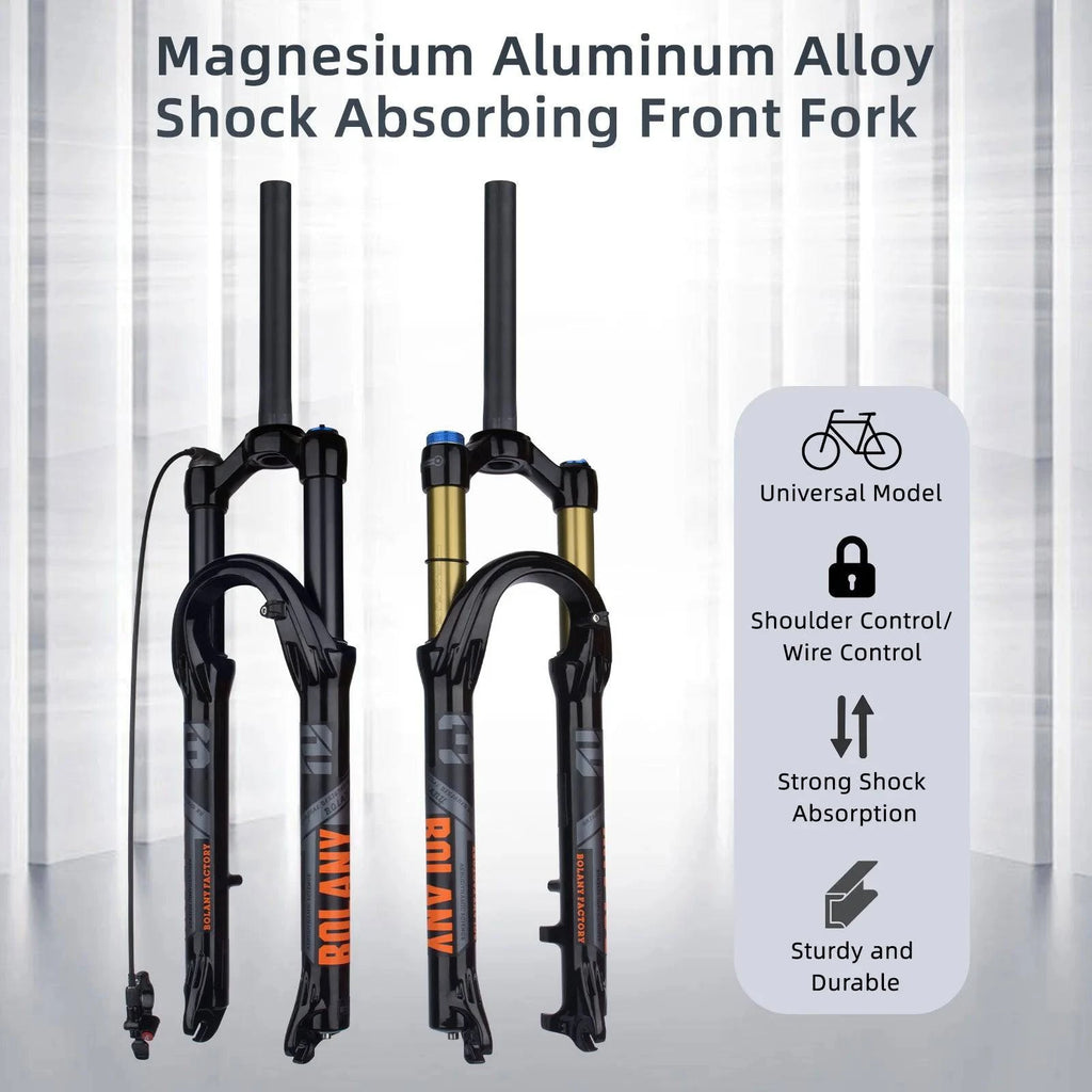 Professional Air Pressure Front Fork Suitable for 27.5/29 Inch Bikes with Shoulder Control Lock/Wire Control Lock Max For XC/AM-WAYBIKER