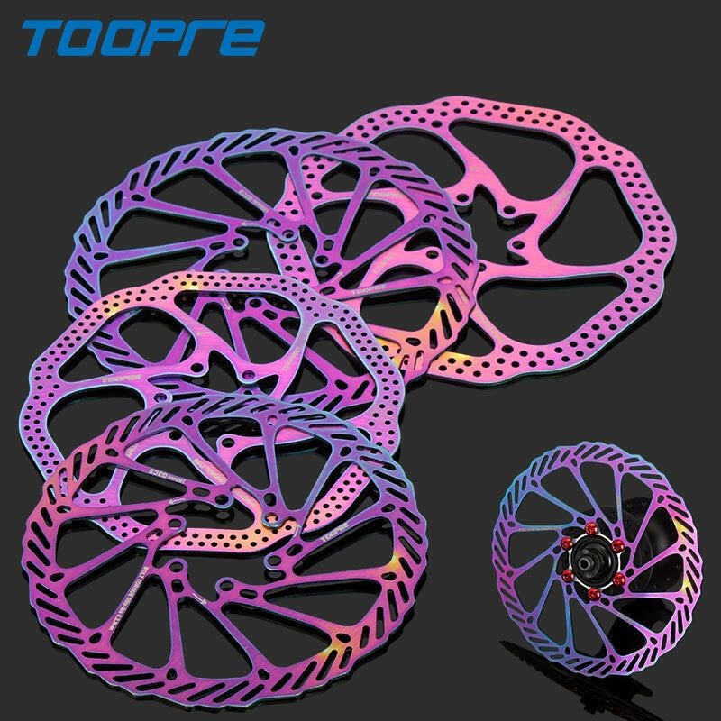 MTB Disc Brake Rotor G3/HS1 160mm 180mm Colorful  6 Inches Stainless Steel Hydraulic Brake Rotor Mountain Road Bike Disc Brake-WAYBIKER