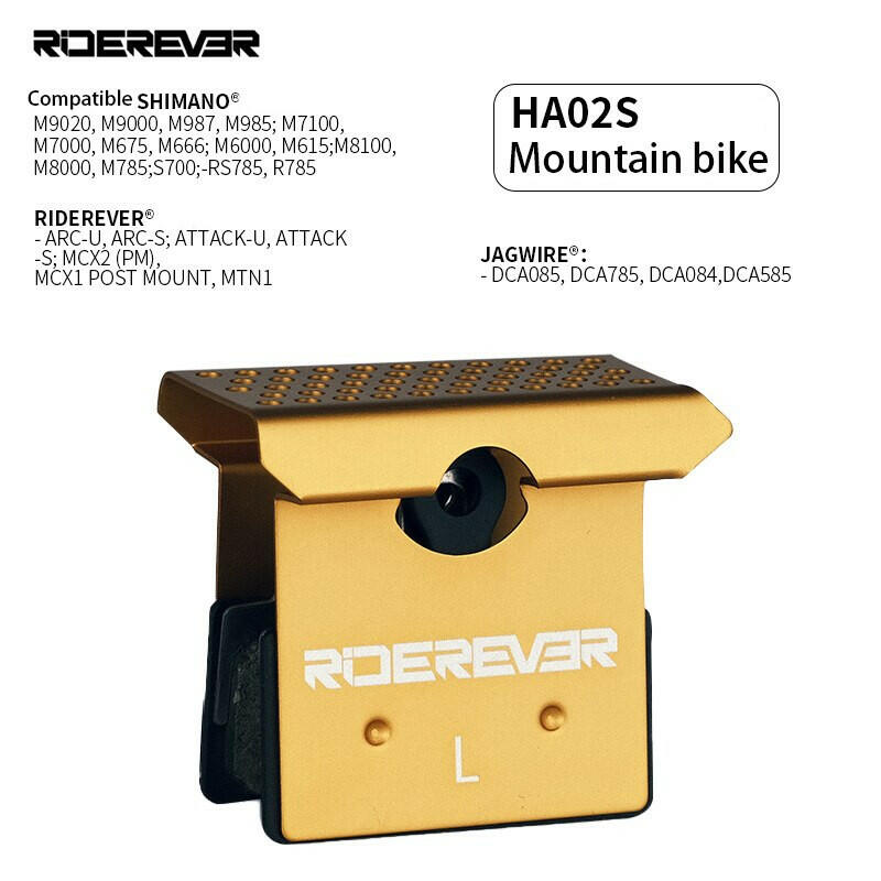 RIDEREVER MTB Bicycle Brake Pads Metal Road Bike Dustproof Heat Dissipation Cooling Brake Pad for SHIMANO XTR DEORE XT ULTEGRA-WAYBIKER