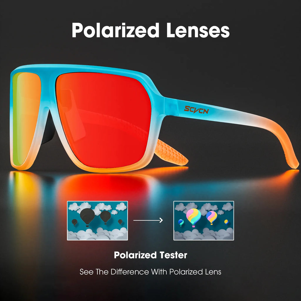 Polarized Cycling Glasses Men MTB Cycling Sunglasses Women Road Bike Glasses UV400 Bicycle Glasses Outdoor Photochromic Glasses-WAYBIKER