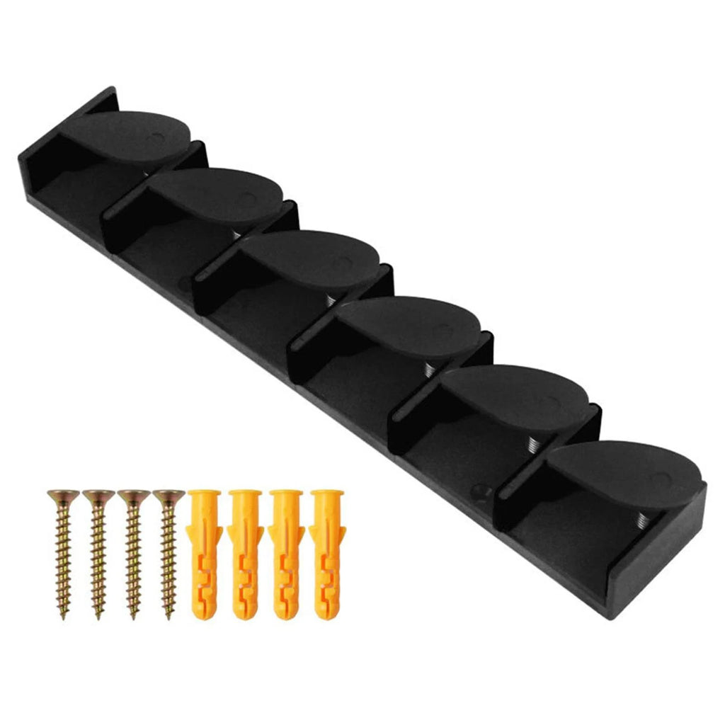 Fishing Rod Holder Wall Mounted Fishing Pole Storage Holder Rack for 6 Rods Outdoor Fishing Accessories-WAYBIKER