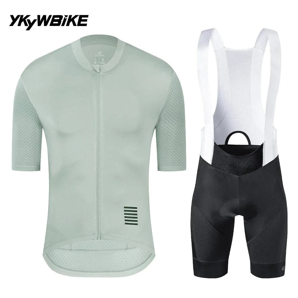 YKYWBIKE Men's Cycling Set Summer Cycling Jersey Kits Road Bike Clothes Bicycle Clothing Riding Maillot Cycling Clothing-WAYBIKER