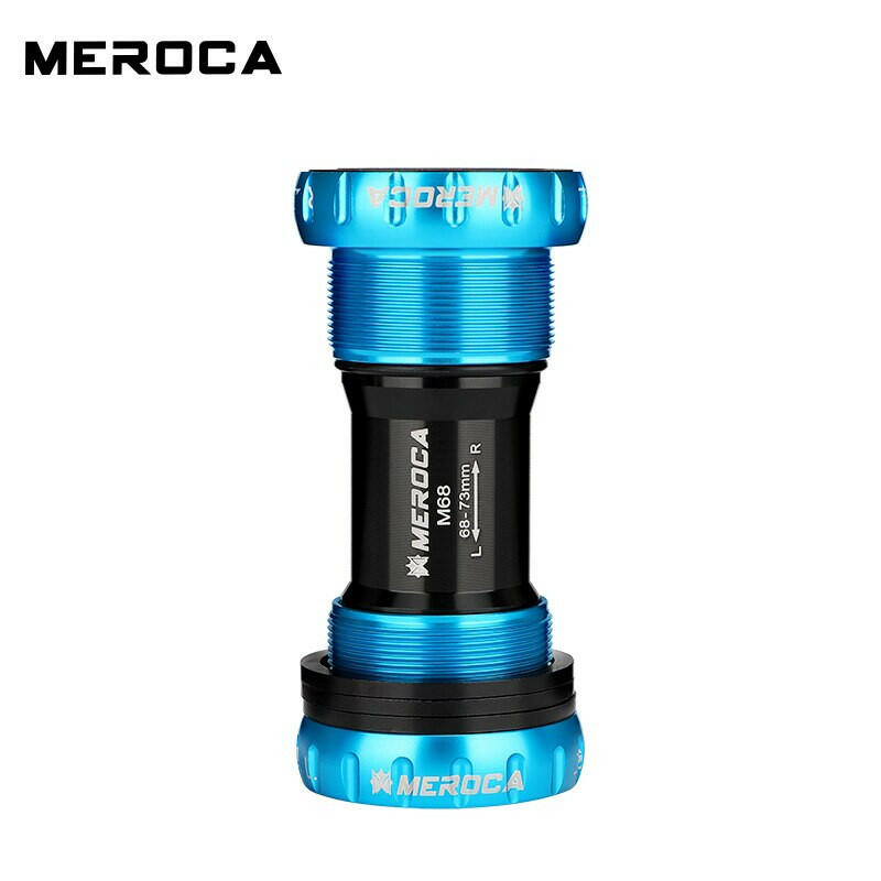 MEROCA BSA Bearing Bottom Bracket Screw Type 68/73mm Bicycle Axis MTB Road Bike Aluminum Alloy Waterproof Crank Set Axis Parts-WAYBIKER