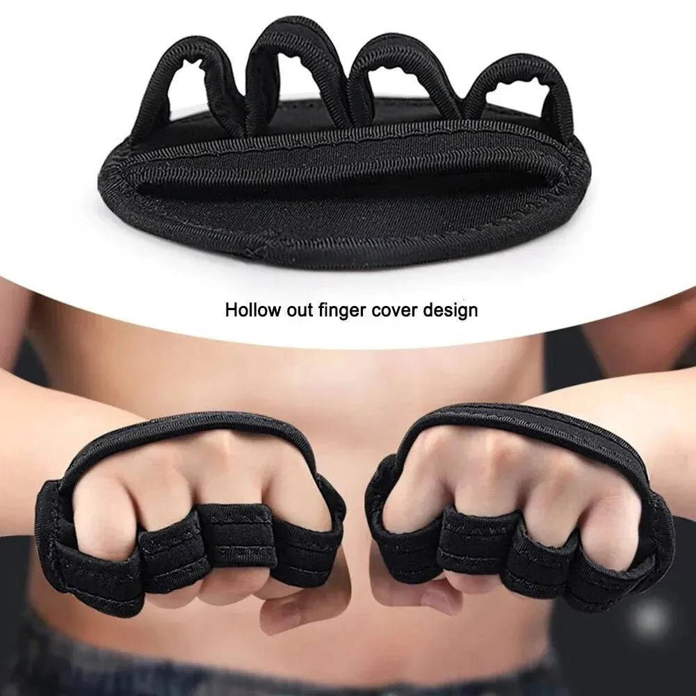 Powerlifting Gym Gloves Breathable Horizontal Bar Booster Gloves Weightlifting Leather Palm Guard Fitness Gloves for Men Women-WAYBIKER
