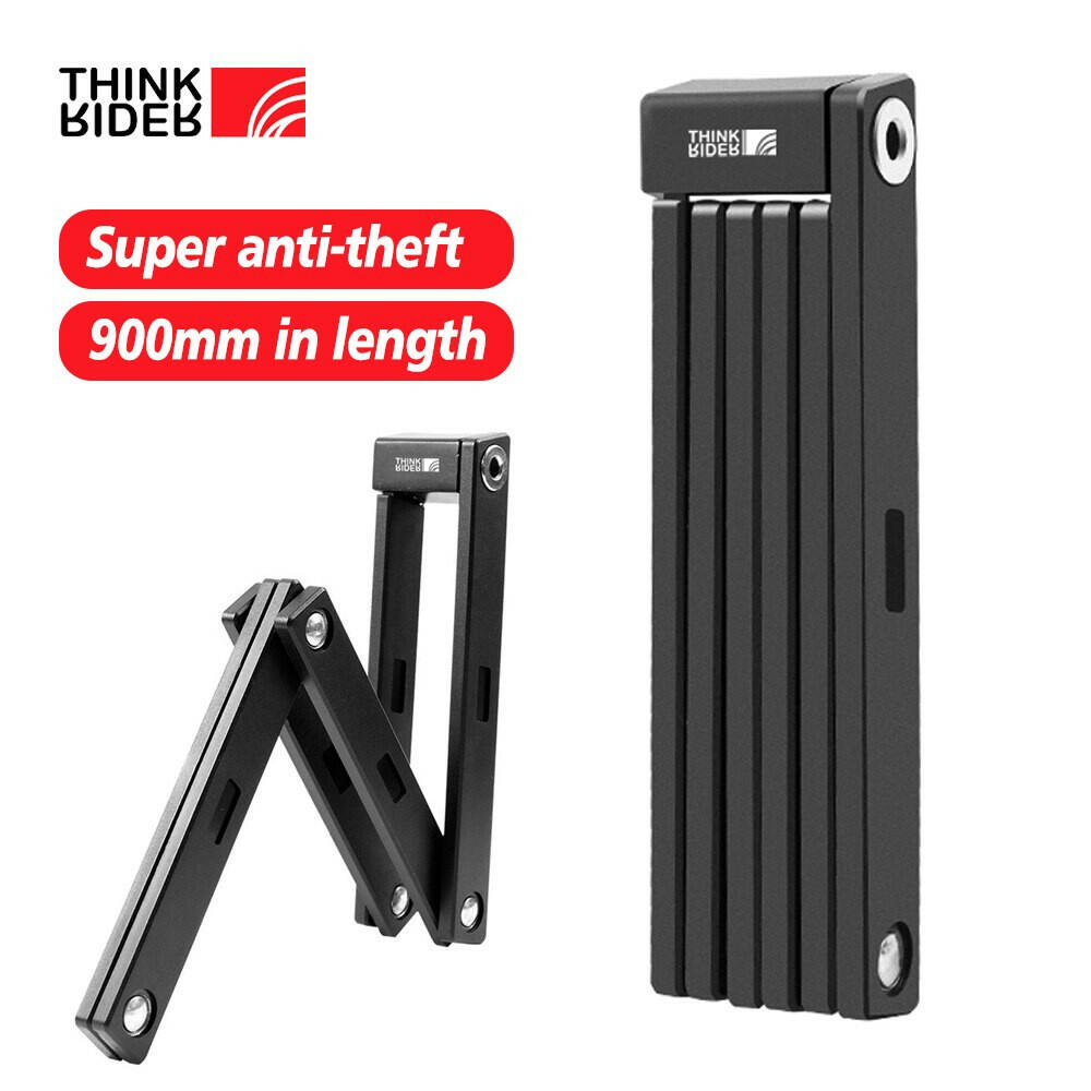 ThinkRider Bicycle Lock Foldable Bike MTB Road Fold Lock High Security Anti-Theft Scooter Electric E-Bike Bicycle Accessories-WAYBIKER
