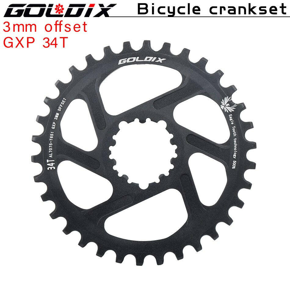 GOLDIX GXP Bicycle Chainring Wide Narrow Chainwheel 30/32/34/36/38T Crankset Crown for Sram DUB 11/12S NX XX XO GX Single Disc-WAYBIKER