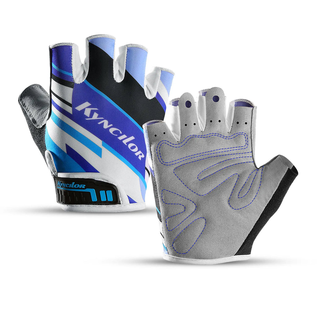Outdoor Sports Cycling Gloves Half-Finger Men and Women Anti-slip Breathable Non-Slip Short-Finger Bicycle Motorbike Gloves-WAYBIKER