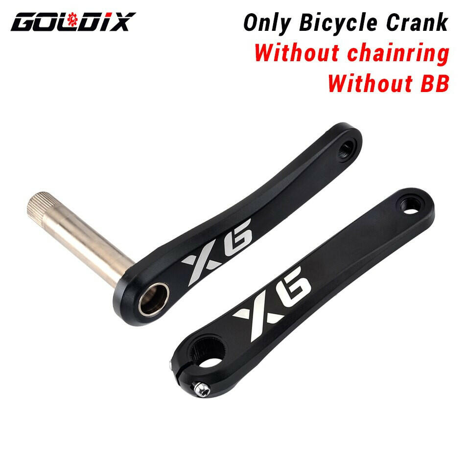 GOLDIX BIcycle Crankset 170/175mm Length Forging Crank Wide and Narrow Teeth Chainring 30/32/34/36/38T GXP Install Directly-WAYBIKER