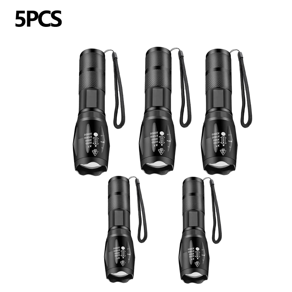 Outdoor handheld Flashlight Small Strong Light Portable Outdoor Rechargeable Super Bright Work Light Multifunctional Flashlight-WAYBIKER