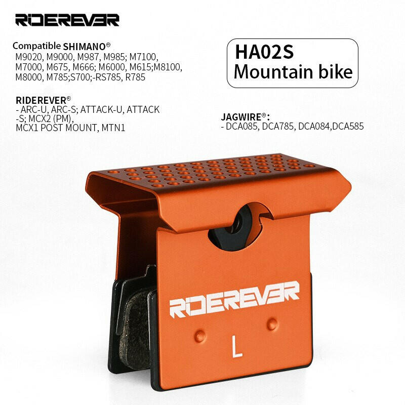 RIDEREVER MTB Bicycle Brake Pads Metal Road Bike Dustproof Heat Dissipation Cooling Brake Pad for SHIMANO XTR DEORE XT ULTEGRA-WAYBIKER