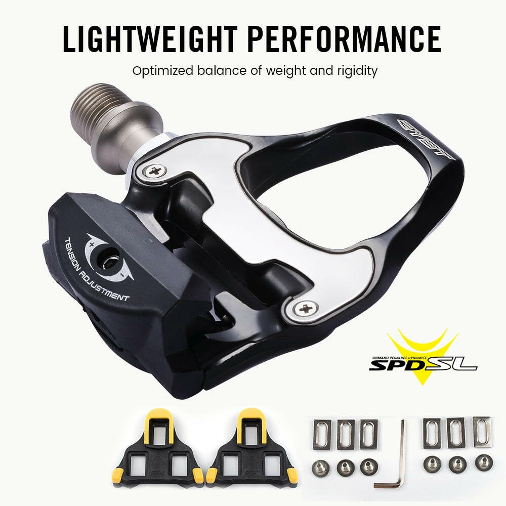 RYET Road Bike Self-locking Pedals Ultralight Aluminum Alloy SPD-SL 2 Sealed Bearing Bicycle Footboard Cycling Accessories-WAYBIKER