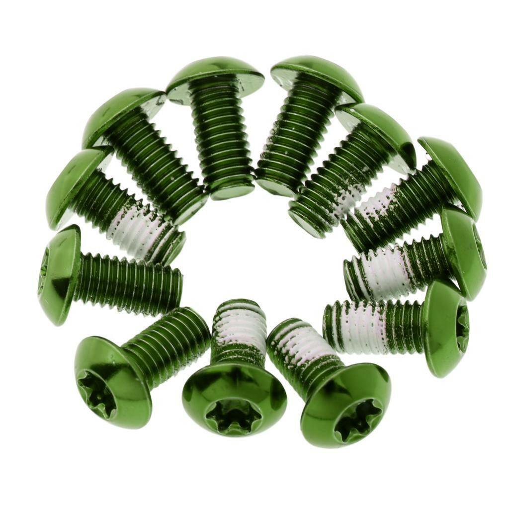 12 Pcs Steel Screw for Disc Brake for Mountain Bike BMX  Ultralight M5 X 10mm-WAYBIKER