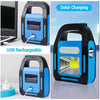 3 In 1 Solar USB Rechargeable Camping Lantern Waterproof Emergency Flashlight Versatile Outdoor Camping Light-WAYBIKER