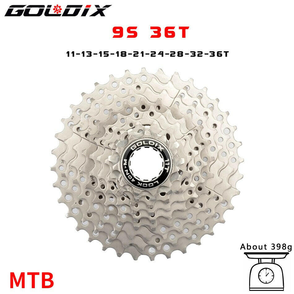 GOLDIX Road Bike 8 9 10 11 Speed Velocidade 11-25T/28T/32T/34T/36T Bicycle Cassette Freewheel MTB Sprocket for SHIMANO SRAM-WAYBIKER