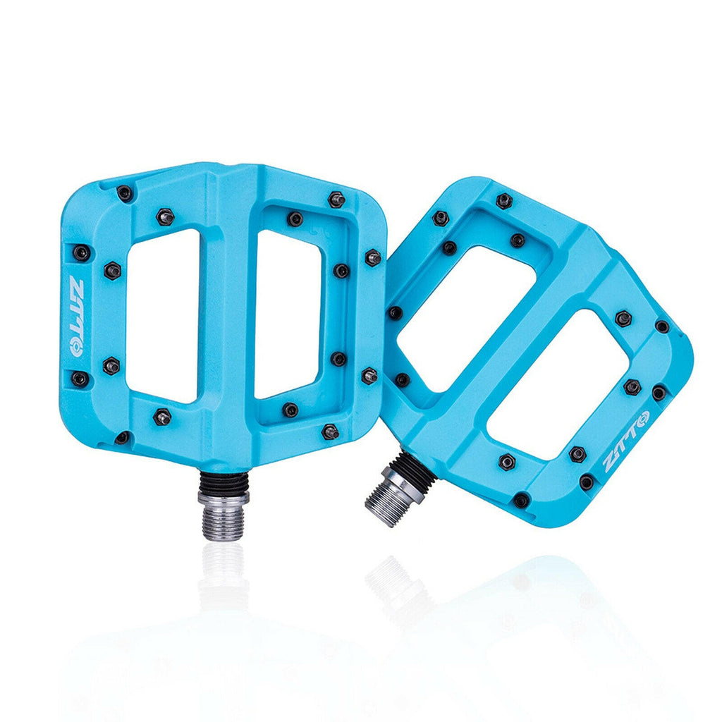 MTB Bike Pedals Non-Slip Mountain Bike Pedals Platform Bicycle Flat Pedals 9/16 Inch-WAYBIKER