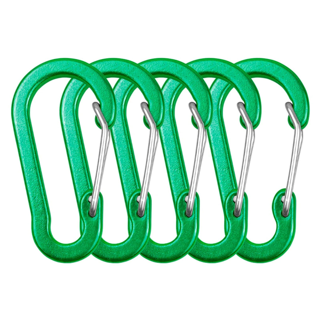 Carabiner Clips Mini Aluminum Alloy Keychain Carabiner Clip D Rings for Camping Hiking Fishing Backpacking-WAYBIKER
