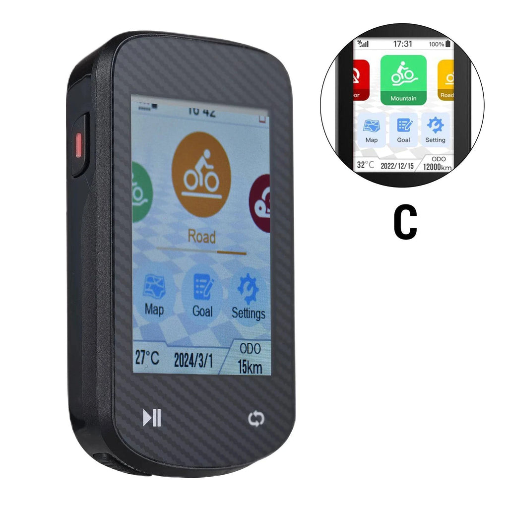 GPS Bike Computer Wireless Waterproof GLONASS ANT+ Sensor and BT Compatible Offline Maps Gyroscope Touchscreen Bicycle Computer-WAYBIKER