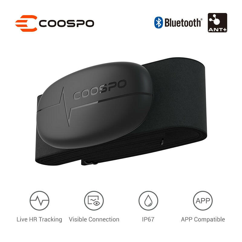 CooSpo H6 NEW Heart Rate sensor IP67 Strap Bluetooth 4.0 ANT+ Heart Rate Sensor APP COMPATIBLE For Garmin Wahoo sport sensor