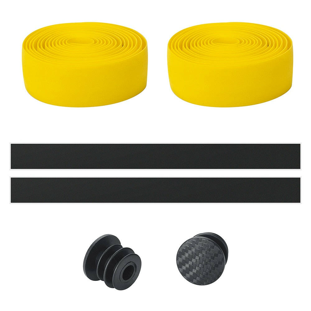 LINGMAI Bicycle Handlebar Tape Camouflage Anti-Slip Damping Cycling Road Bike Handle Belt Wraps With Bar End Plugs-WAYBIKER