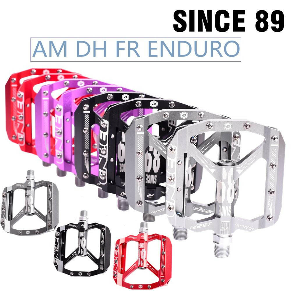 ENLEE MTB Road Bike Ultralight Sealed Pedals CNC Cycling Part Alloy DH XC Hollow Anti-slip Bearings Du System Mountain 12mm Axle-WAYBIKER