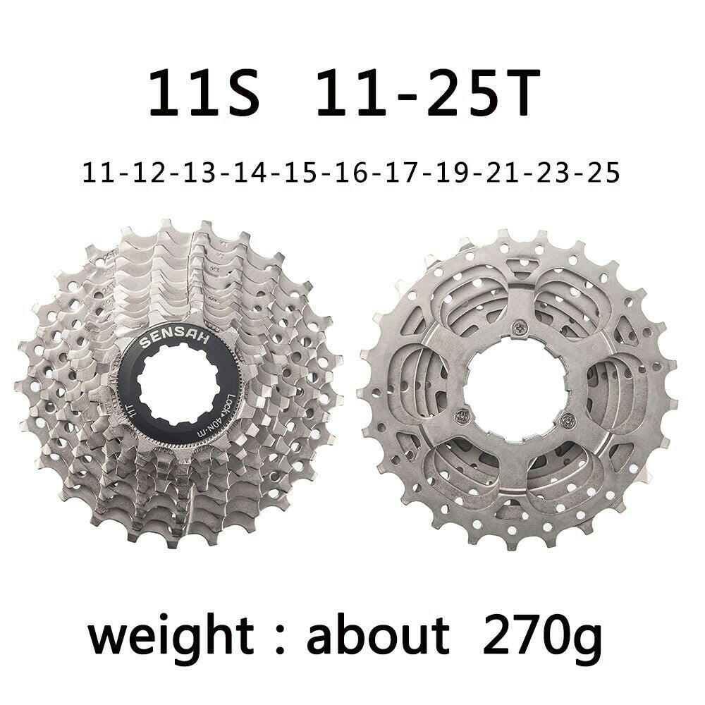 SENSAH 8/9/10/11 Speed Road Bike Cassette 11V 23T/25T/28T/30T/32T/34T/36T Bicycle Freewheel K7 10S Flywheel for HG Hub-WAYBIKER